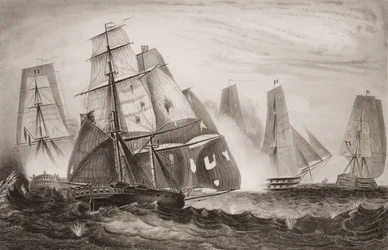 Kapten Charles Napiers oförskämda beteende i H.M. 18-kanon Brig Recruit för vilken han utsågs till D